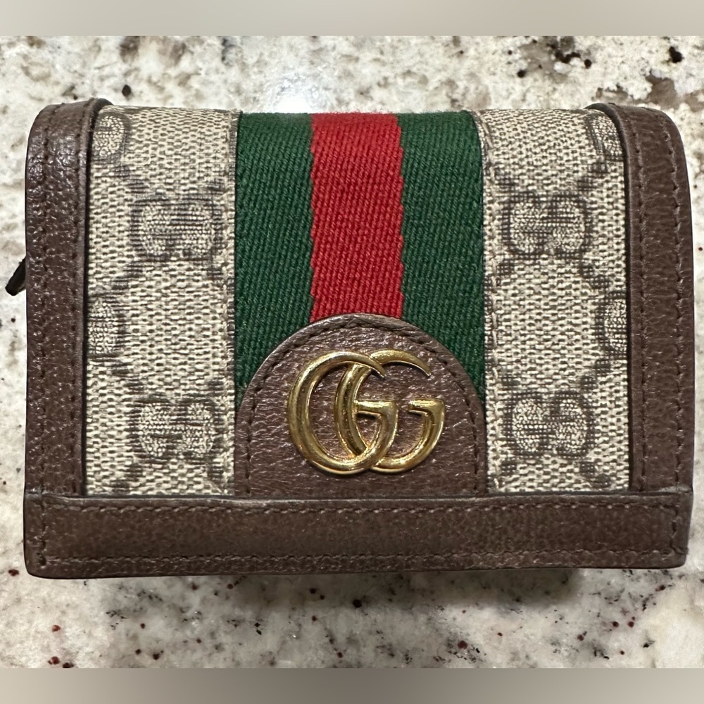OPHIDIA GG CARD CASE WALLET 100% Authentic